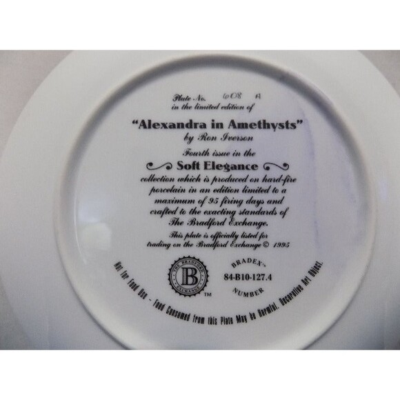 1994 The Bradford Exchange Decorative Plates Cats Porcelain Set of 4 - Picture 9 of 10